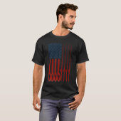 タヒチ ヴィンテージ トラベル ポスター アート Tシャツ (正面フル)