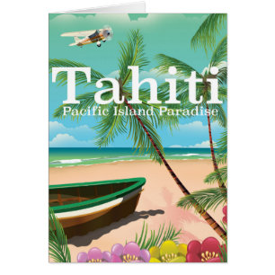 タヒチ ヴィンテージ 旅行ポスター