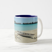 タヒチBora Boraのビーチのマグ ツートーンマグカップ (正面右)