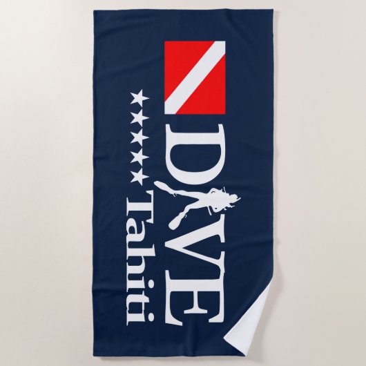 タヒチDV4 ビーチタオル (正面)