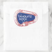 タヒッツロックカリフォルニア登山カラビナー 長方形シール (バッグ)