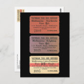 タビクトリアンクシーバスチケット ポストカード (正面/裏面)