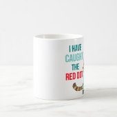 タビタがレッドドットを捕まえた！ コーヒーマグカップ (中央)