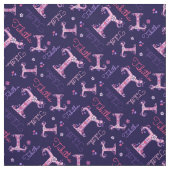 タビタ文字Tモノグラムハート花織物 ファブリック (見本)