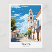 タビラポルトガルアートヴィンテージトラベルイラストレーション ポストカード (正面)