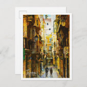 タビラポルトガルビューティフル油絵を描ランドスケープ ポストカード (正面/裏面)