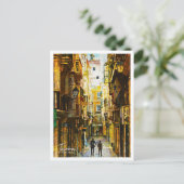 タビラポルトガルビューティフル油絵を描ランドスケープ ポストカード (スタンド正面)