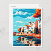 タビラポルトガルヴィンテージ旅行イラストレーション ポストカード (正面/裏面)