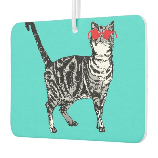 タビーおもしろいキャッツサングラスカーエアーフレッシュナー カーエアーフレッシュナー (左)