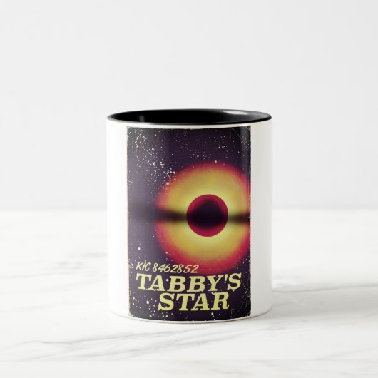 タビーの星の宇宙ポスター ツートーンマグカップ (中央)