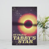 タビーの星スペースポスター 便箋 (スタンド正面)