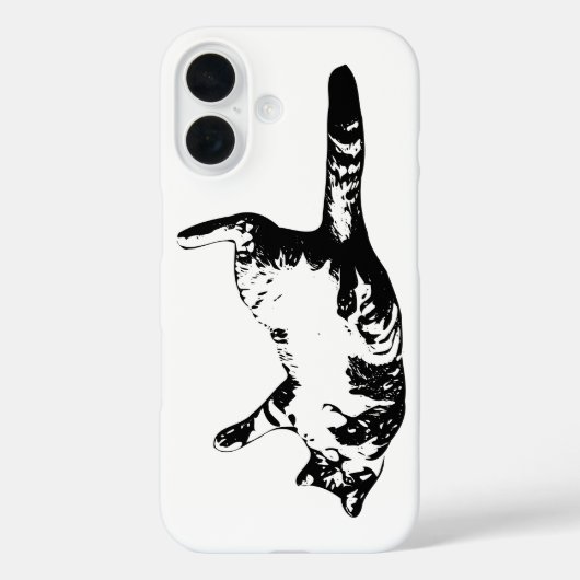 タビーアウトライン、ミニマルで落ち着いたデザイン Case-Mate iPhoneケース (裏面)