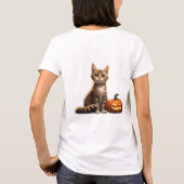 タビーキテン+ハロウィン+秋のテーマ 🎃 Tシャツ (裏面)