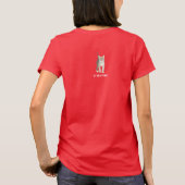 タビーキトゥン レッド半袖 Tシャツ (裏面)