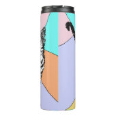 タビーキャットかわいい猫パステル水彩ペットアート タンブラー (裏面)