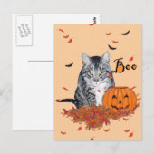 タビーキャットのハロウィン ポストカード (正面/裏面)