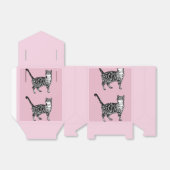 タビーキャットアートピンクバースデーパーティーケーキお願いボックス フェイバーボックス (折り畳みなし)