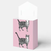 タビーキャットアートピンクバースデーパーティーケーキお願いボックス フェイバーボックス (オープン)