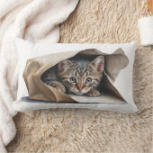 タビーキャットイン紙バッグ ランバークッション (ブランケット)