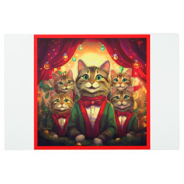 タビーキャットクリスマスコーラス メタルプリント