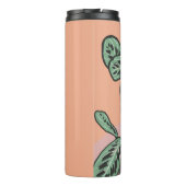 タビーキャットグレー植物 タンブラー (裏面)