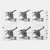 タビーキャットティータオル キッチンタオル (横)