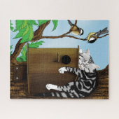 タビーキャットナッピングバードハウス ジグソーパズル (横)