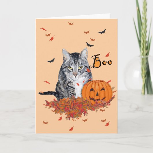 タビーキャットハロウィン カード (正面)