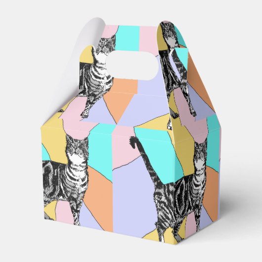 タビーキャットパステル誕生日キャッツケーキお願いボックス フェイバーボックス (裏面サイド)