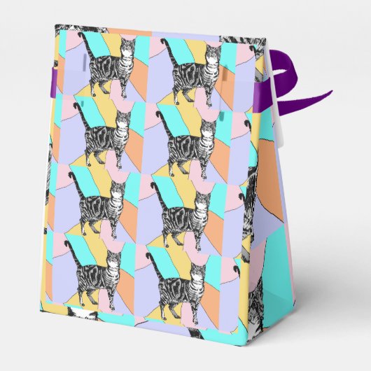 タビーキャットパステル誕生日キャッツケーキお願いボックス フェイバーボックス (裏面サイド)