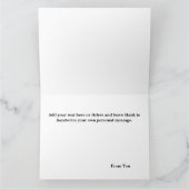 タビーキャットピーキングブルーおもしろい カード (内部)