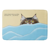 タビーキャットピーキングブルーおもしろい バスマット (正面)