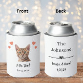 タビーキャットペットの結婚式用缶クーラーの引出物 缶クーラー