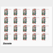 タビーキャットマイオウィクリスマスギフトラベル スクエアシール (シート)