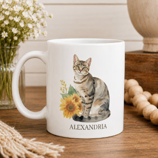 タビーキャットモノグラム コーヒーマグカップ