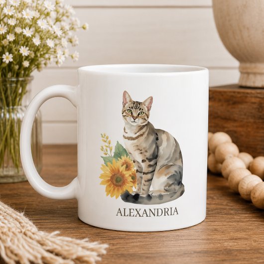 タビーキャットモノグラム コーヒーマグカップ