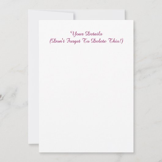 タビーキャット招待状 (裏面)