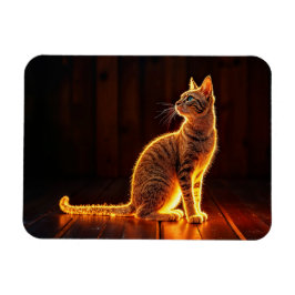 タビーキャット暖かい照明アニマル白熱［赤熱］光を放つオーラ マグネット