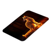 タビーキャット暖かい照明アニマル白熱［赤熱］光を放つオーラ マグネット (左側)