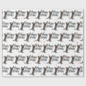 タビーキャット誕生日文字と紙吹雪 ラッピングペーパー (フラット)