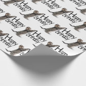 タビーキャット誕生日文字 ラッピングペーパー (角)