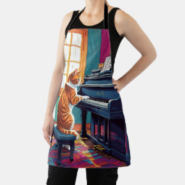 タビーキャット遊のピアノ エプロン
