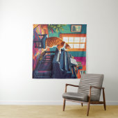 タビーキャット遊のピアノ タペストリー (インサイチュ(横))