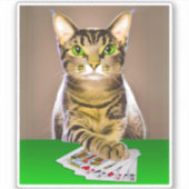 タビーキャッ遊トトランプのポーカー シール (正面)