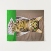 タビーキャッ遊トトランプのポーカー タペストリー (正面(横))