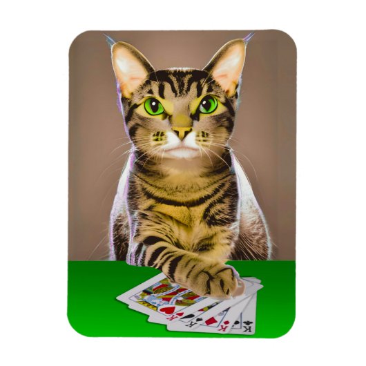 タビーキャッ遊トトランプのポーカー マグネット (縦)