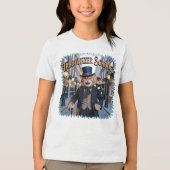 タビーネザー・スクルージのイラスト – タビースクルージ トライブレンドTシャツ (正面)