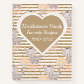 タビーパーソナライズされたキャット記念レシピ本 ノートブック (正面)