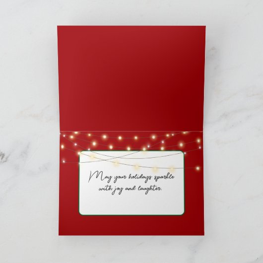 タビー猫とクリスマスオーナメント シーズンカード (内部)