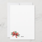 タビー猫のプレッピーな冬の衣装と帽子 シーズンカード (裏面)